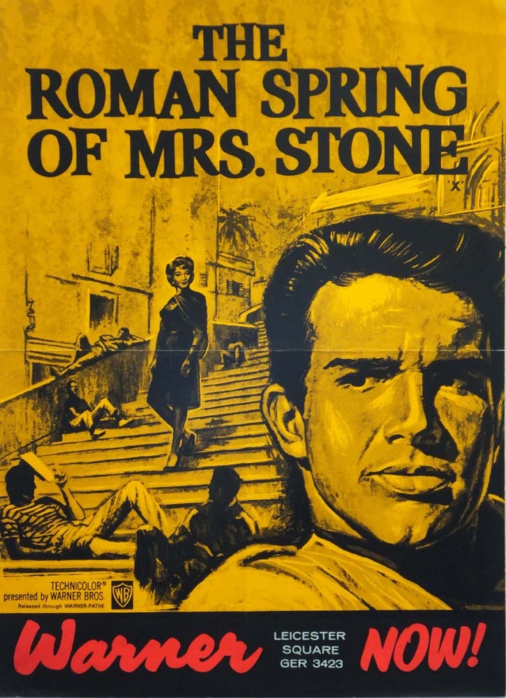 Tom Chantrell Posters | The Roman Spring of Mrs Stone Chantrell Poster - The Roman Spring Of Mrs Stone